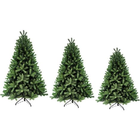 Albero di Natale Verde misto pe pvc apertura rapida ad ombrello cm 180-210-240 folto pieno elegante - MISURA: 240 CM (1/5)