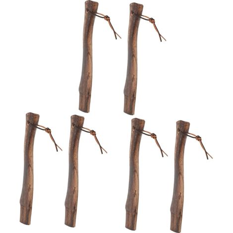 6 Pièces Manche De En Bois Manche De Hachette Poignée Pratique Pour Manche De De Remplacement Poignées De En Bois Poignée En Bois Pour Accessoire De (1/5)