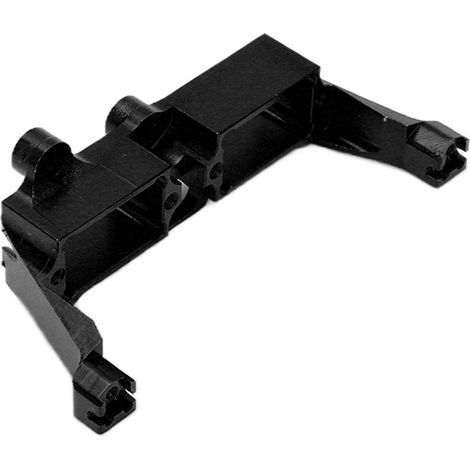 Support de différentiel en alliage d'aluminium pour servo, compatible avec les voitures radiocommandées Traxxas TRX4 1/10 (noir). (1/5)