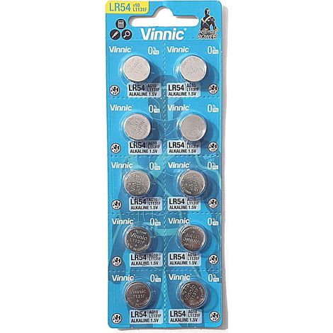Pack de 10 Piles Alcaline pour Montres, calculatrices, Jouets, Lasers, horloges, thermomètres et Autres Articles électroniques. (1/5)