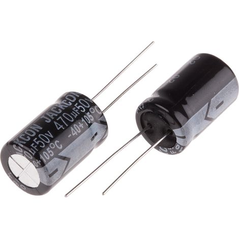 Condensateur RS PRO 470µF, 50V c.c.