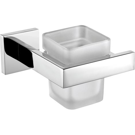 KWC AR Becherhalter, CUBUS, Edelstahl,  127x85x115 mm, AP, hgl, Glasbecher