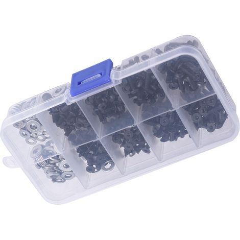 Boîte de vis à tête plate et ronde pour voiture RC 1/10 HSP (340 pièces) (1/5)