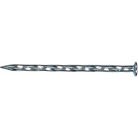 Pointe tête plate torsadée acier brut Pate - 5 kg - 2,7 x 45