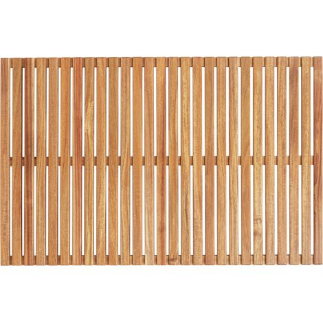 Wenko – Caillebotis de baignoire en acacia FSC® 55x85cm – Antidérapant pour salle de bain, piscine, sauna – Bois massif naturel