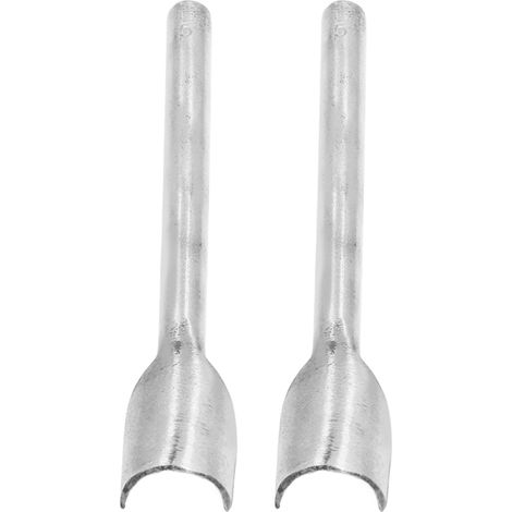 Lot de 2 Emporte-pièce demi-rond Acier pour cuir et ceinture, Poinçon réglable 15mm, Outil de bricolage artisanat (1/5)