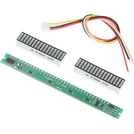 Indicateur de niveau audio 32 LED, vumètre stéréo pour amplificateur, module réglable avec vitesse de balayage et mode AGC (1/5)
