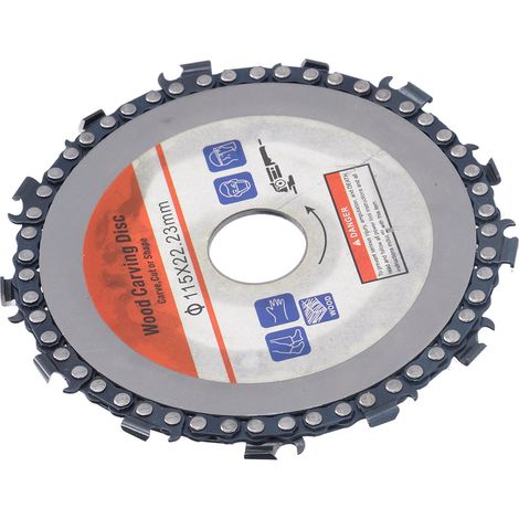 Disque à tronçonneuse circulaire 4,5 pouces à 13 dents, lame de sculpture, accessoires pour meuleuse d'angle, carte orange (1/5)