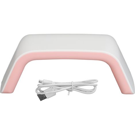 Lampe à ongles 30W LED 15 puces, manucure USB rechargeable, chargeur inclus, pour salon, rose. (1/5)