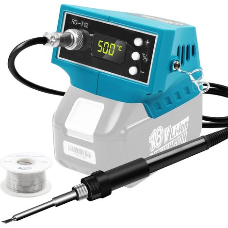 72W digitaler Balanceschalter für Ma-kita 18V Akku, AC/DC Balanceschalter mit Strombalance, Temperatur instelbaar Lötstation, 150-500°C, für Doe-Het-Zelvers, repariert (Zone