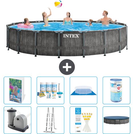 Intex Piscine Prism Frame Ronde - 549x122 cm - 9-pièces  S556