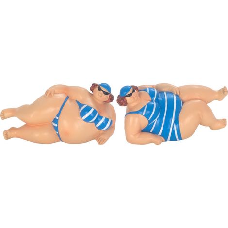 Signes Grimalt Figura De Persona Figuras  Bañista 2U Marinero Azul 7x13x7cm 36565