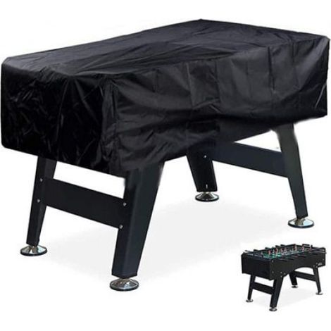 Housse protection table billard 210D noir imperméable anti-UV étanche poussière isolant thermique résistante moisissure 160x115x50cm (1/4)