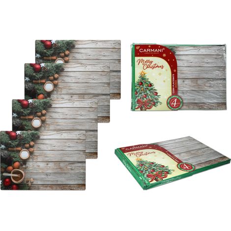 Set mit 4 Kork-Tischsets - Weihnachten (carmani)
