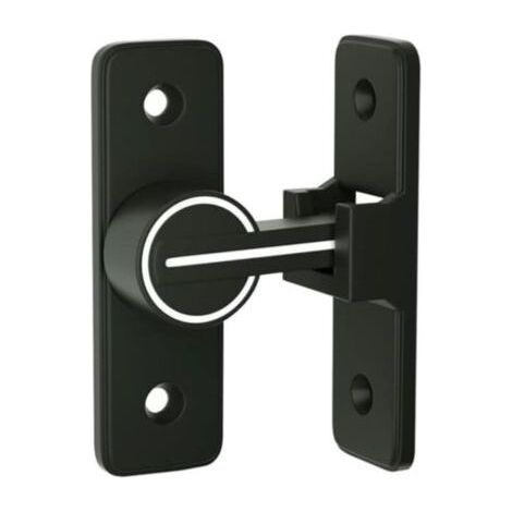 BUNTHAUS (90 Degrés)Verrou Serrure de Fermeture Porte Interieure Coulissante de Lumineux, 90° Loquet de Crochet a Porte Bascule, Boulon de Verrouillage de Boucle Moraillon Antivol, pour Porte, Fenêtr (1/5)