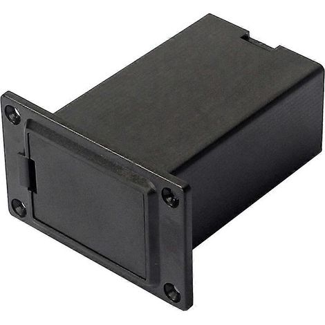 Nouveau porte-pile 9V noir (1 pièce) pour étui, boîte, compartiment, couvercle, médiator de guitare ou de basse (1/5)