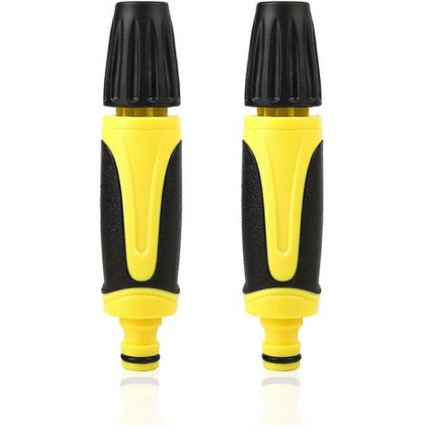 2 PCS Pressure Garden Hose Nozzle Set, 360° Rotating Leak Spray for Car Wash and Gardening