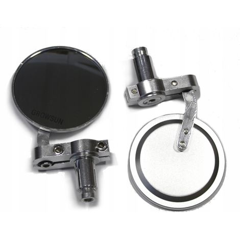 Rétroviseurs universels chromés pour motos Café Racer, Bobber et Chopper personnalisées (1/2)