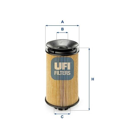 Filtro de aceite UFI 25.092.00
