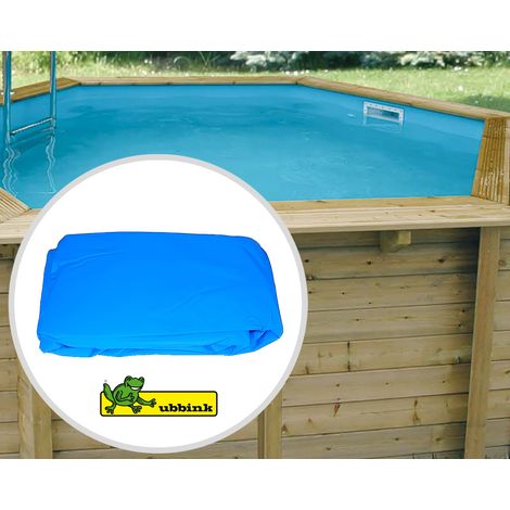Liner piscine Ubbink Azura hexagonale Ø 410x120cm 50/100ème Bleu avant 2006