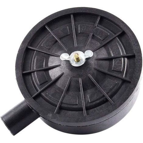 – 20mm air compressor filter – G1/2 male thread – Silent filtration for air compressor – Black plastic (1/5)