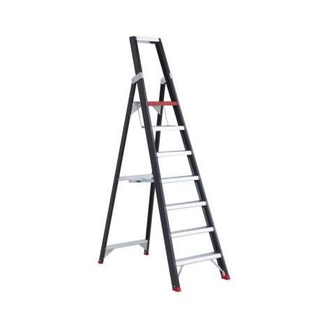 Altrex Taurus einseitig begehbare Stufenstehleiter TGB 7 Stufen (1/5)