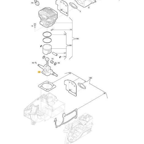 ALBERO MOTORE ORIGINALE STIGA - 118804393/0