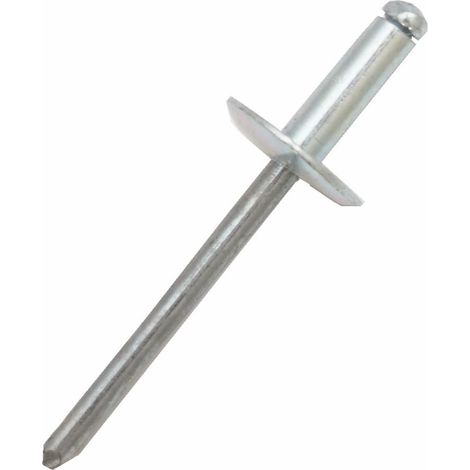 Rivet Aluminium Argent longueur 20mm diamètre 4.8mm ( Prix pour Sachet de 50 )