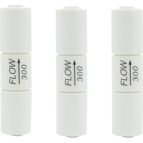 3 Pack RO Flow Reducer, Adjust Waste Water to Water Ratio, for 0.6-6.3mm OD Pipe (300cc) (1/5)