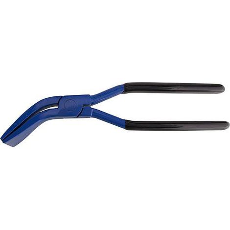 Pince a sertir, 45° coude, forgee, laquee largeur de machoire 60mm / L : 280 mm
