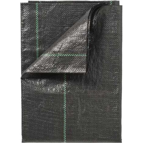 Nature Bache de sol de controle des mauvaises herbes 1x25 m Noir