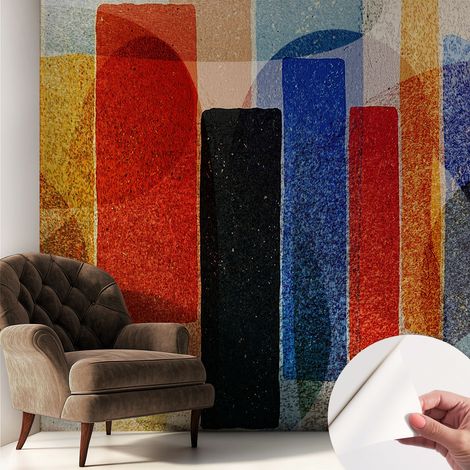 Papier peint autocollant adhésif avec motifs pour salon et chambre accessoire stylé pour votre intérieur Formes géométriques 250x250 cm (1/5)