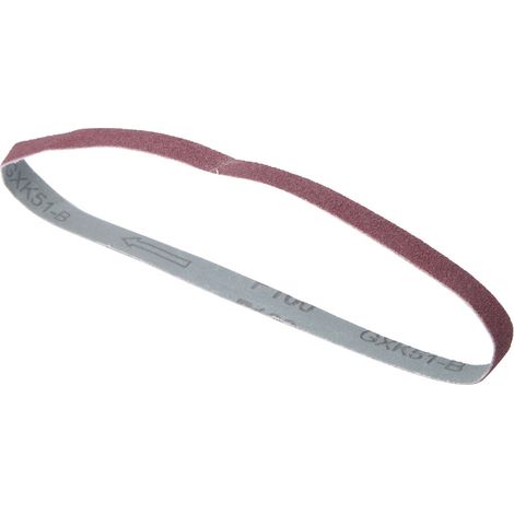 10 bandes abrasives de rechange de 452 x 15 mm pour ponceuse à bande, grain 40-120 (80) (1/5)