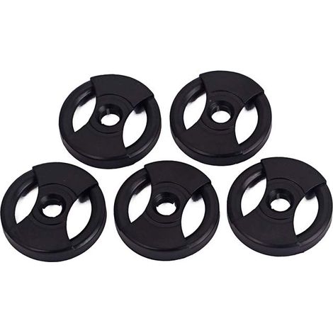 Adaptateur 45 RPM pour platine vinyle 7 "Universal Record Pack de 5 (Noir) (1/5)