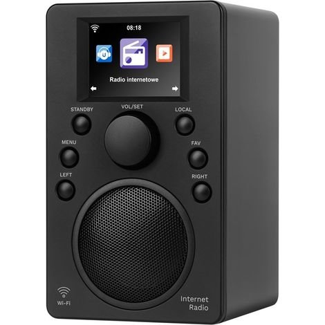 Radio internet Kruger&Matz, Bluetooth 5.0, écran 2,4 pouces, Wi-Fi, réveil