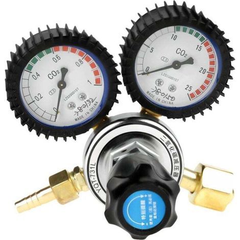 Régulateur De Pression pour Gaz De Protection Argon/CO2 Détendeur Dioxyde De Carbone Bière Kegerator Détendeur (1/4)