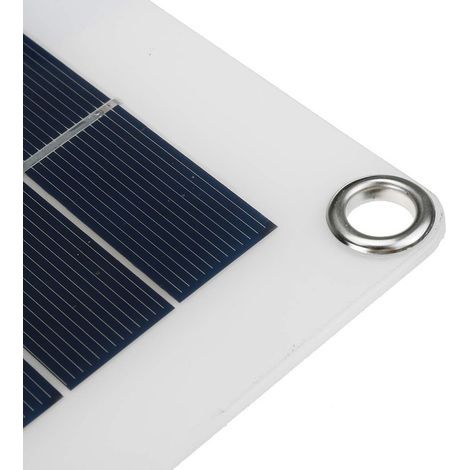 Panneau solaire portable 18V 20W, double port de chargement USB + interface de pince de batterie DC5521 (1/5)