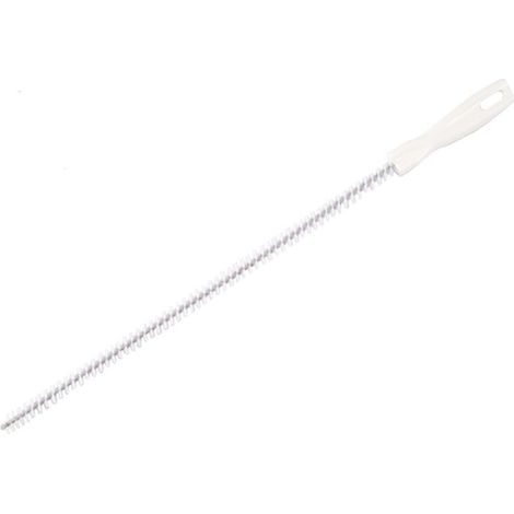 Sollbry Lot de 2 brosses de nettoyage pour évier, attrape-cheveux pour égouts domestiques, 15,8 pouces, blanc (1/4)
