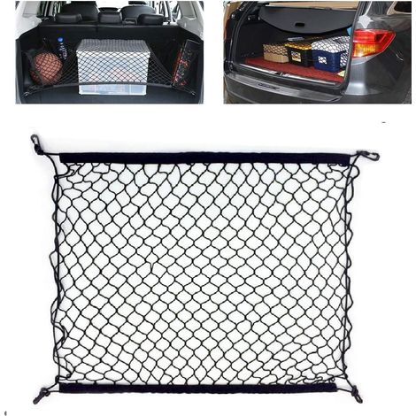 Filet de coffre de voiture, filet à bagages élastique ajustable, filet de rangement en nylon, filet universel pour coffre de voiture (1/3)