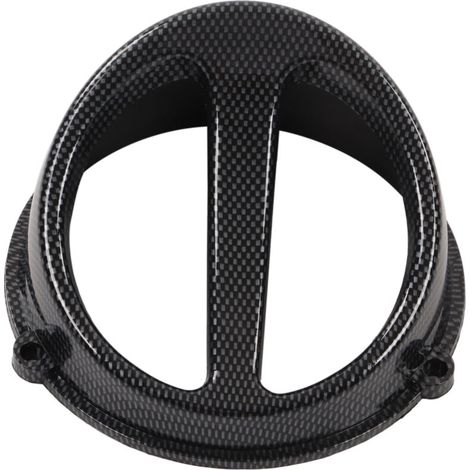Cache de ventilateur de refroidissement pour moteur de moto, style fibre de carbone, compatible avec les modèles GY6 125cc, 150cc, 152QMI et 157QMJ. (1/5)
