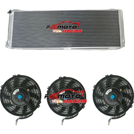 Intercambiador de calor para conversión de intercooler, material de aluminio, tamaño del núcleo 720×258×32 mm, tamaño total 786×270×132 mm, configuración de 1 fila, tapón del radiador incluido. (1/5)