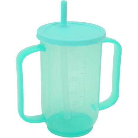 Gobelet anti-fuite de 350 ml 2 poignées ergonomiques avec paille Pour liquides chauds et froids (1/5)
