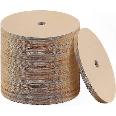 Filtres à café naturels non blanchis, 3.75 pouces, 500 pièces, disques jetables pour percolateur et cafetières (1/5)