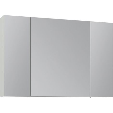 Mobile da bagno con specchio "Nuvola 100 v2" - 97 x 16 x 66 cm - Cashmere (1/3)