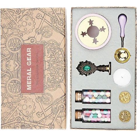 Ensemble de timbres en laiton et de timbres à poignée rétro pour l'emballage de lettres, de cadeaux et de mariages. (1/4)