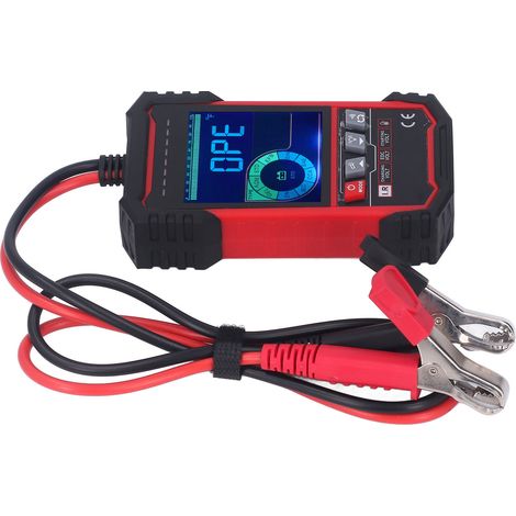 Testeur de batterie 12V/24V avec écran couleur, analyseur de charge automobile, détecteur de capacité de cellule, vérificateur d'état pour véhicules, outil de diagnostic de puissance, appareil de cont (1/5)