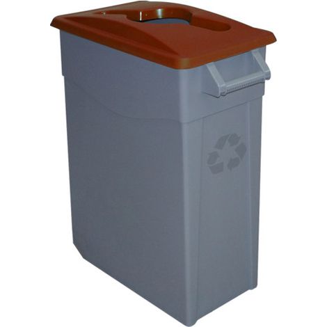 Contenedor abierto ZEUS con capacidad de 65 L DENOX – FAMESA Marrón