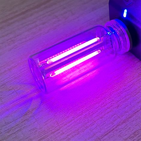 Veilleuse USB à Commande Tactile - Design Bouteille en Verre - Lumière Chaude Réglable - Pour Chevet Voiture Décoration Intérieure - 1 Pièce