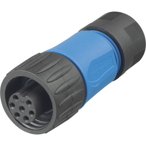 Amphenol C016 10D006 010 10 Rundstecker Kupplung, gerade Gesamtpolzahl: 6 + PE Serie (Rundsteckverbi (1/2)