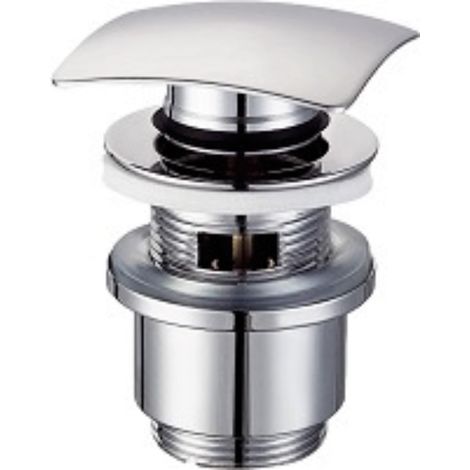 Piletta click/clack square bassa con troppo pieno modello square - Idrhaus